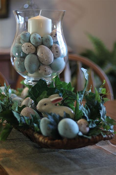 Diy Speckled Eggs Easy Inexpensive Diy Painted Easter Centerpiece