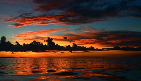 Beautiful Sunset At Tropical Island Key Largo Fl Photograph By Anton