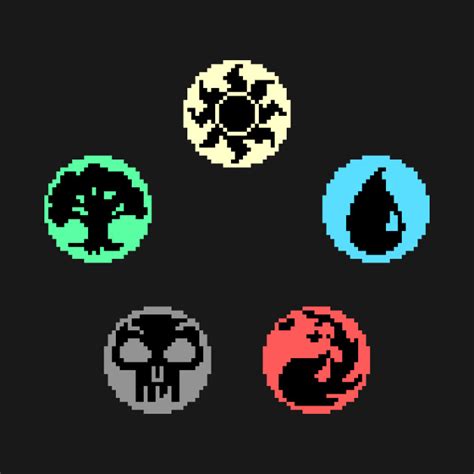 It's all about magic circles from many diverse traditions. Magic - pixel art - Card Game - T-Shirt | TeePublic