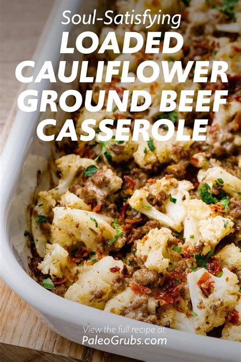 Use each macro friendly recipe accordingly. Loaded Cauliflower Ground Beef Casserole (Paleo-Friendly ...
