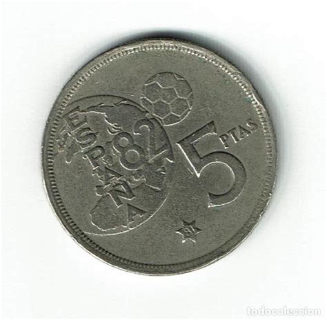 España 5 Pesetas 1980 Estrella 81 Mundial De Fu Comprar Monedas De