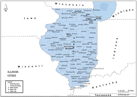 Map Of Illinois Cities List Of Cities In Illinois By Population