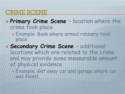 crime scene investigation ppt download
