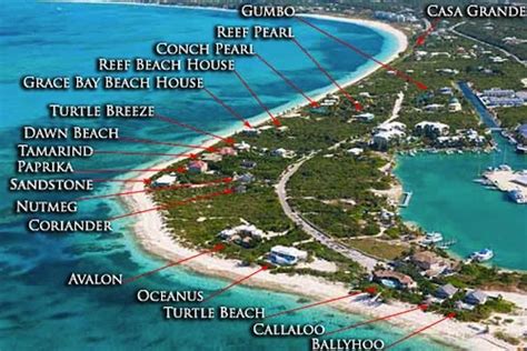 Beaches Turks And Caicos Map Ectqazu