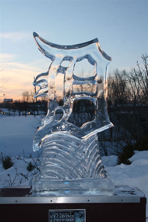 Logo Ice Sculptures — Finesse Ice Sculptures Detroit Michigan