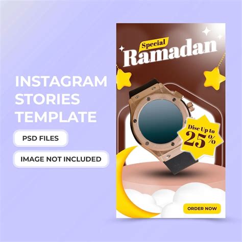 Premium Psd Special Sale Ramadan Social Media Stories Template With
