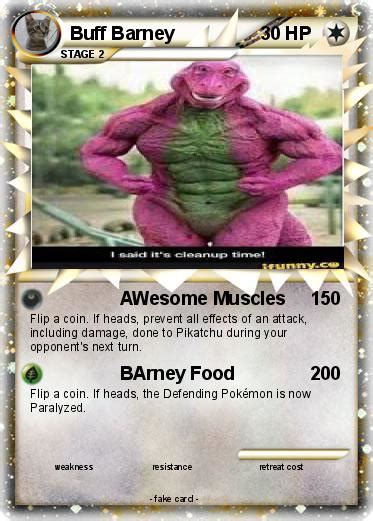 Pokémon Buff Barney Awesome Muscles My Pokemon Card