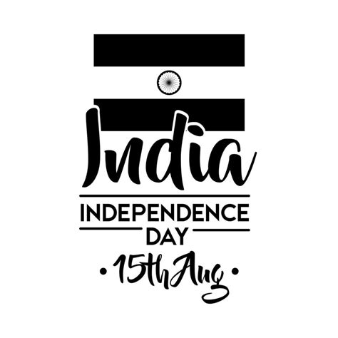 India Independence Day Celebration With Flag Silhouette Style 2575883