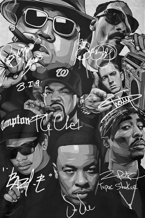 Rap Hip Hop Artwork Hip Hop Poster 90s Rappers Aesthetic