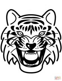 Tiger Portrait Coloring Page Free Printable Coloring Pages