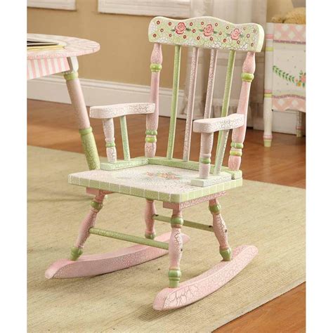 Teamson Design Crackled Rose Childrens Rocking Chair 422222 Kids