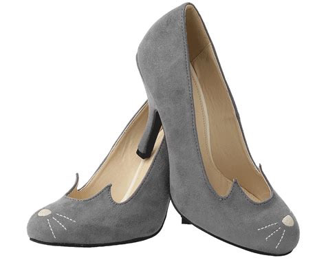 Grey Kitty Cat Bombshell Heels | T.U.K. Shoes | Grey high heels, Vegan shoes, Heels
