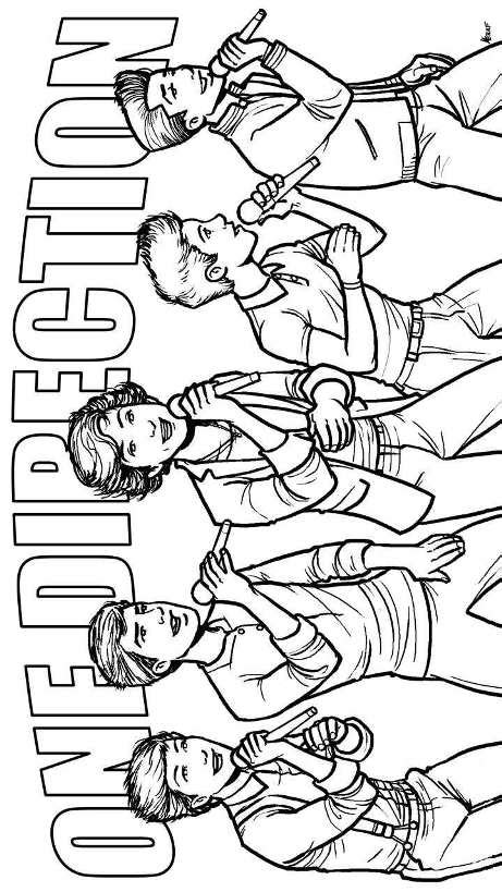 One Direction Kleurplaten Kleurplaten.eu