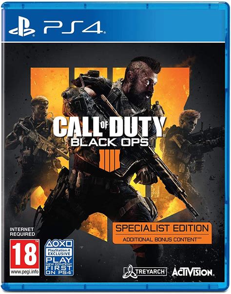 Call Of Duty Black Ops 4 Specialist Edition Ps4 Uk Pc