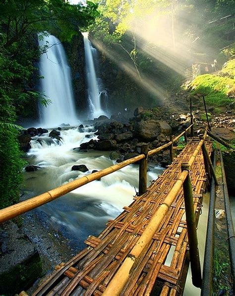 Bamboo Bridges Japan Waterfall Beautiful Places Places To Travel