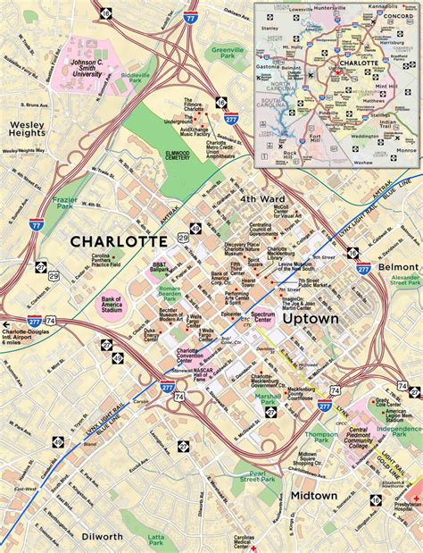 Map Of Charlotte Nc And Surrounding Areas Sunday River Trail Map