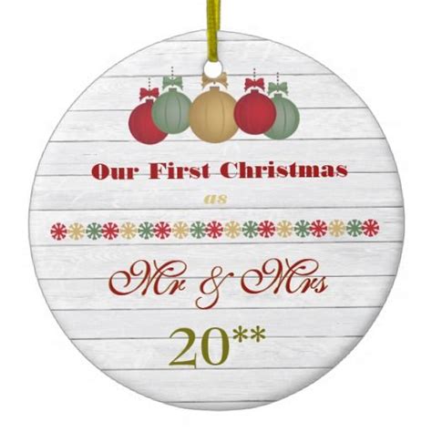 Our First Christmas Together Retro Ornament