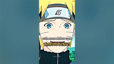 Your Birth Month Your Naruto Sensei 🧐 Anime Naruto Narutoshippuden