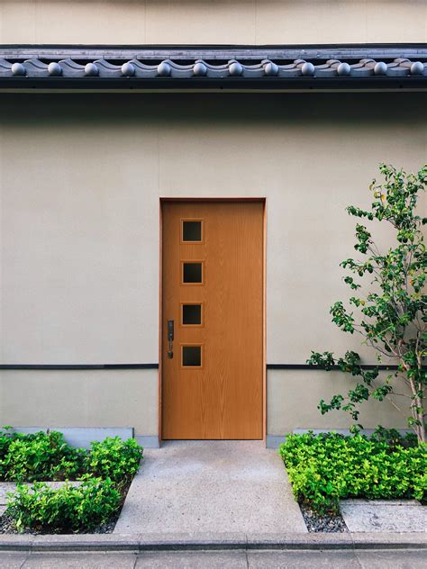 Front Door Asian Inspired Porch Fiberglass Exterior Doors