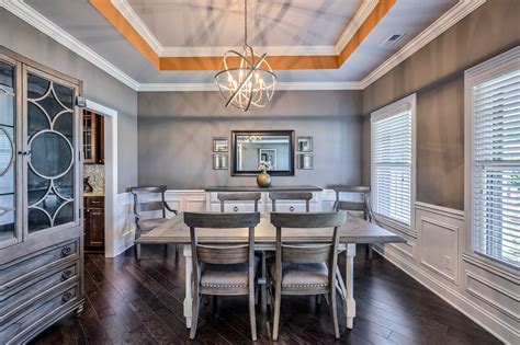 Formal Dining Room With Custom Molding On Ceiling Owensboro Ky