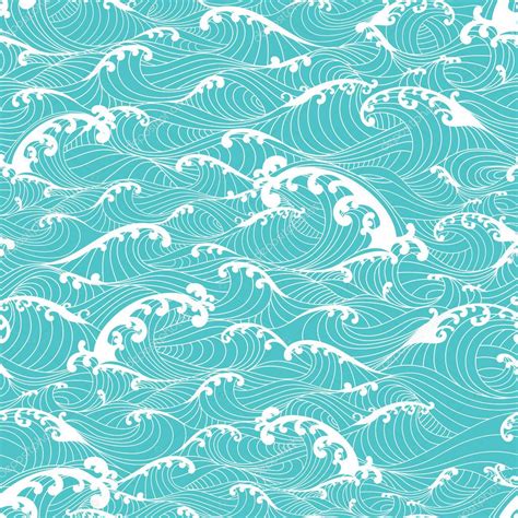Seamless Ocean Wave Pattern