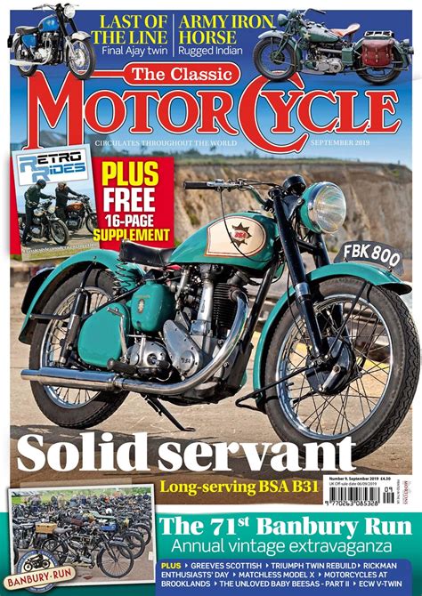 The Classic Motorcycle Magazine 46 9 September 2019 Back Issue