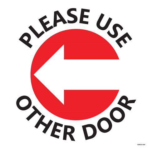 Please Use Other Door Left Arrow Ozx Uodla