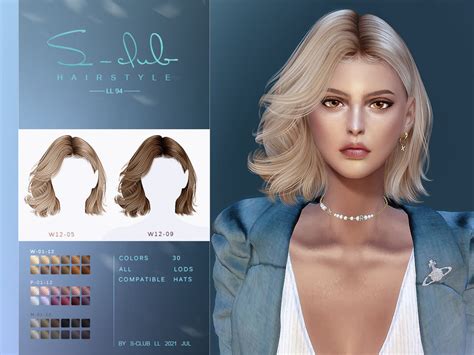 Short Curly Hair By S Club From Tsr • Sims 4 Downloads