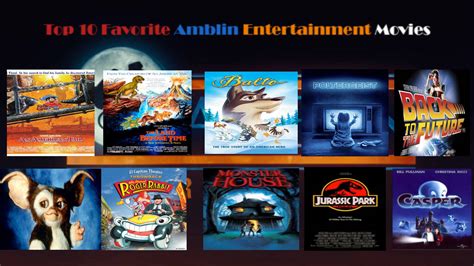 Top 10 Amblin Entertainment Movies By Eddsworldfangirl97 On Deviantart