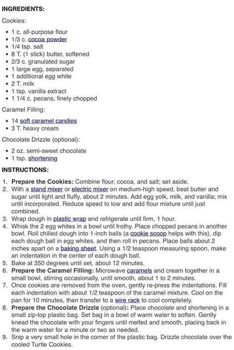 The Recipe For Cookies Is Shown In This Document