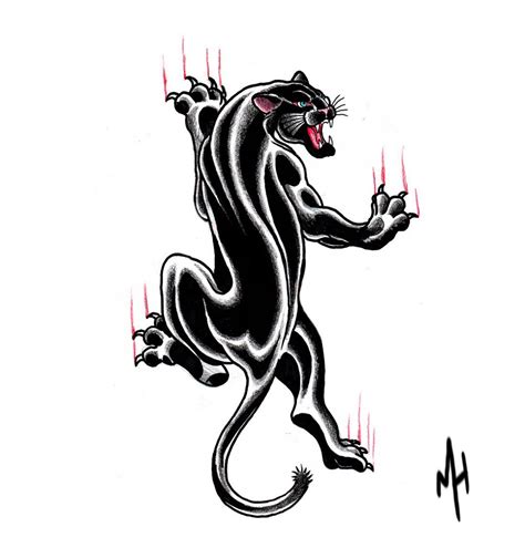 Traditional Black Panther Tattoo Flash Best Tattoo Ideas