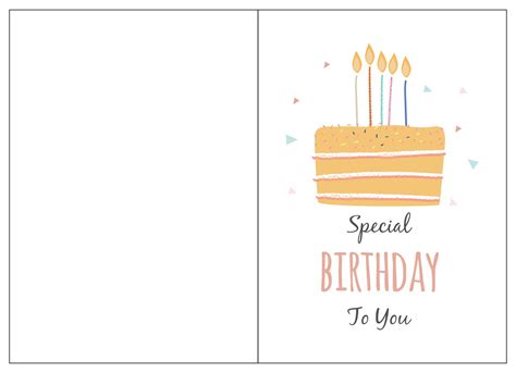 These diy cards are great for if you are on a budget. 4 Best Images of Printable Folding Birthday Cards For Wife - Printable Folding Birthday Card ...