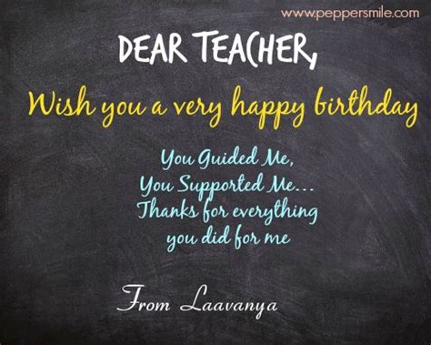 Birthday Wishes For Teacher In 2020 Birthday Wishes For Teacher