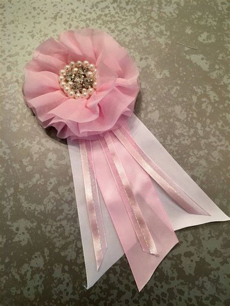 Baby Shower Corsage Pink Baby Shower Corsage Baby Girl Pink Etsy