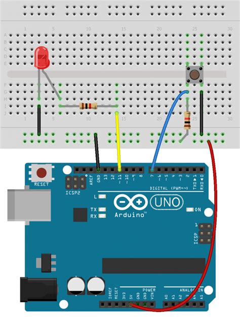How To Connect And Program Push Buttons On The Arduino Circuit Basics