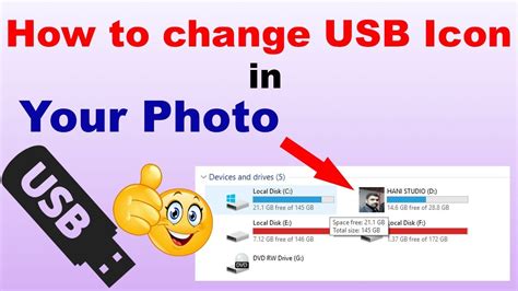 How To Change Usb Icon And Set Your Photo Youtube