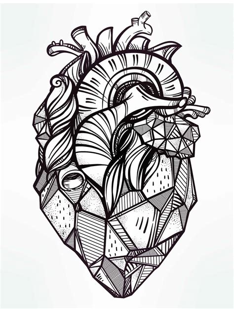 Detailed Heart Coloring Pages Hot Sex Picture