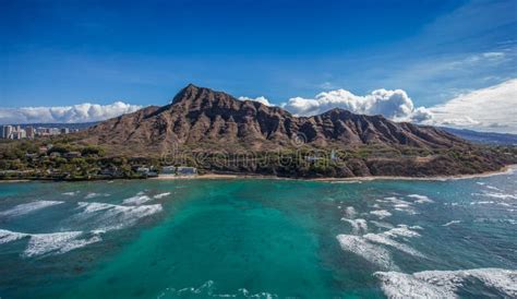Diamond Head Crater Honolulu Hawaii Stockfoto Bild Von Insel Strand