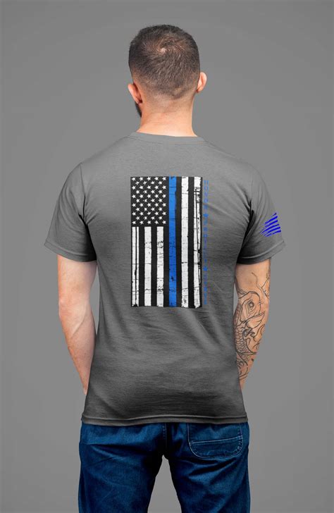 Thin Blue Line T Shirt Rogue Nation 1776