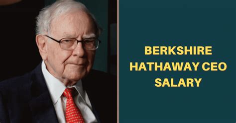 The Berkshire Hathaway Ceo Salary In 2023 Salary Ideas