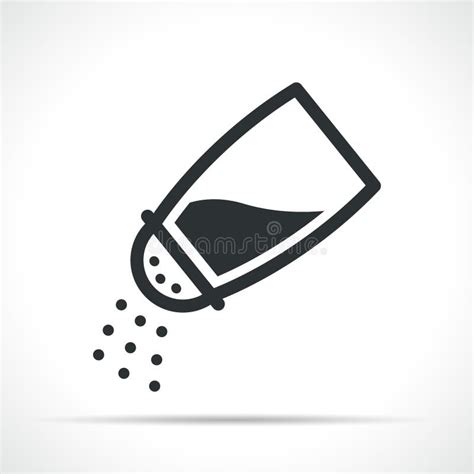 Vector Salt Bottle Symbol Icon Stock Vector Illustration Of Seasoning
