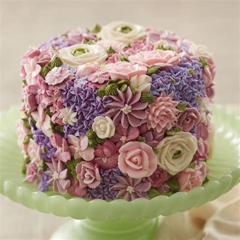 Spring Flower Cake Recipe Flower Cake Buttercream Flowers Spring Cake