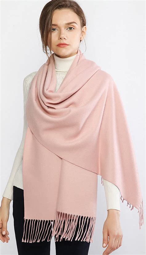 Riiqiichy Winter Cashmere Wool Scarf Pashmina Shawl Wrap For Women Long Large Wa Ebay