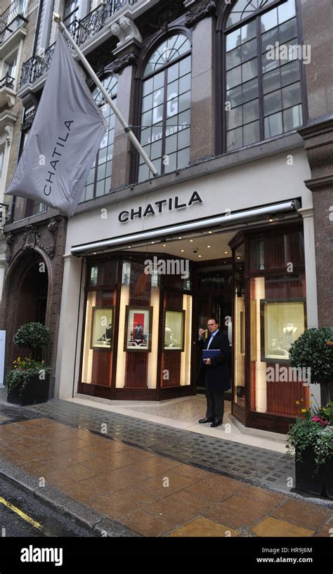 General View Of Chatila Jewellers In Old Bond Street Central London As