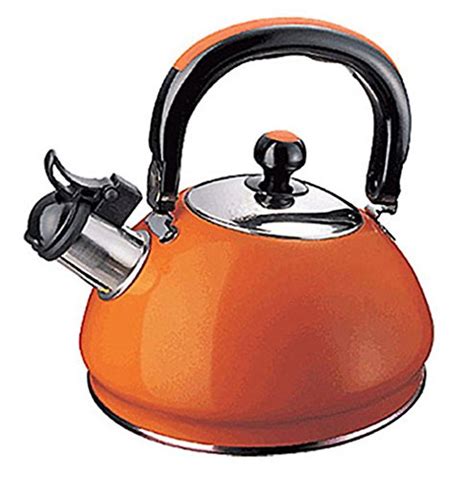 Orange Stainless Steel Kettle Tea Pot 13l Ny 262 The Home Kitchen