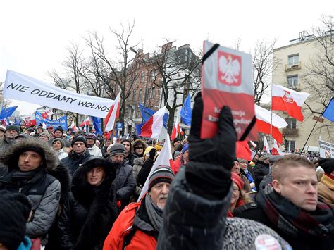Polish Media Freedom Protests Continue As Government Condemns Illegal