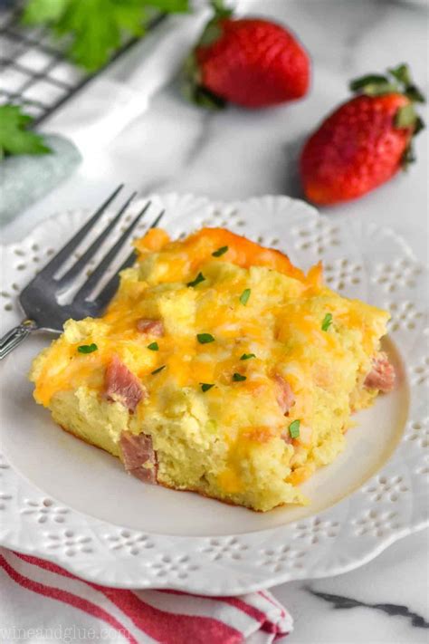 Overnight Ham And Egg Breakfast Casserole No Bread Bread Poster