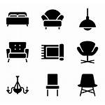 Furniture Icons Fill Icon Comfortable Vector Packs