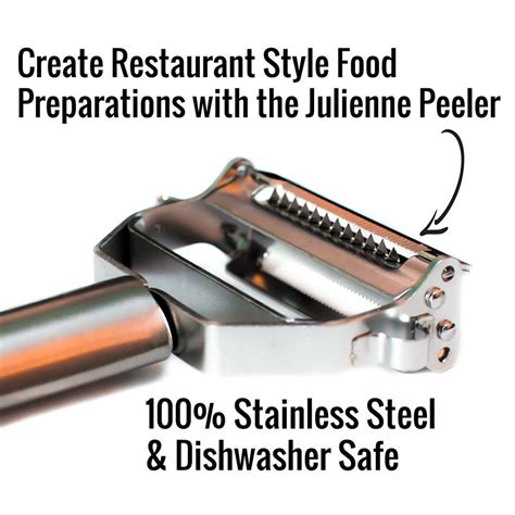Uberchef Premium Ultra Sharp Stainless Steel Julienne Peeler