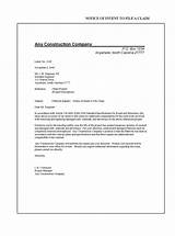 Construction Claim Letter Pictures